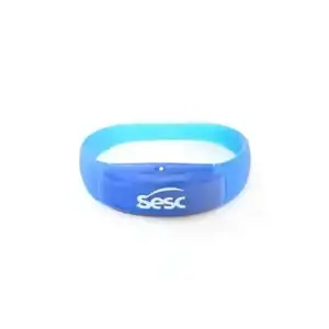 Pulseira com LED Slim Ativada por Movimento ou Som