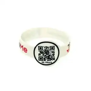 Pulseira de Silicone Brasão Circular e QR-Code