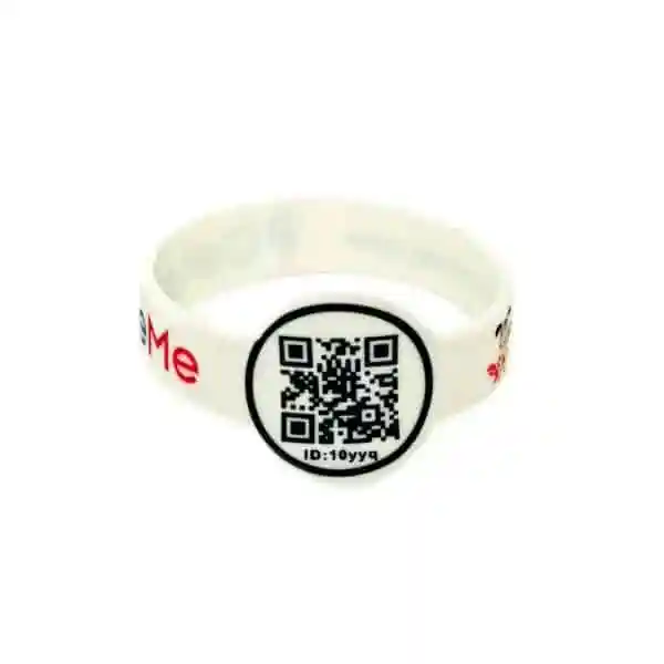 Pulseira de Silicone Brasão Circular e QR-Code