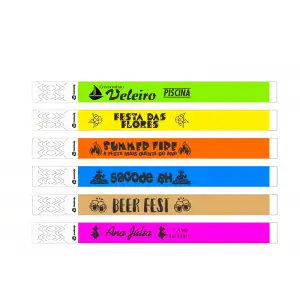 Pulseira de identificação personalizada