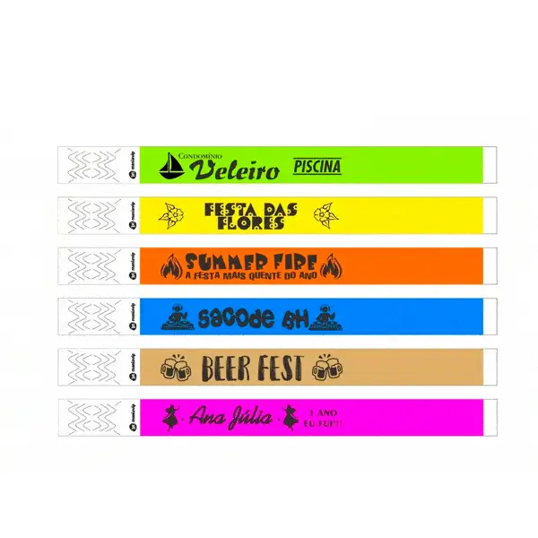 Pulseira de identificação personalizada