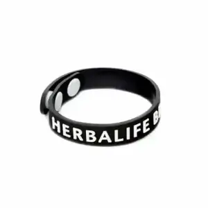 Pulseira de silicone com fecho de pressão ajustável