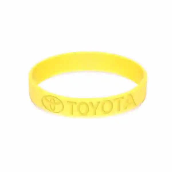 Pulseira de silicone com gravação em baixo relevo