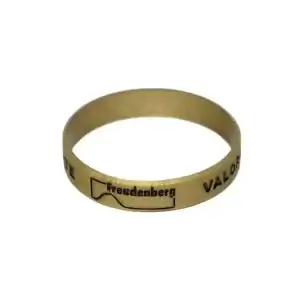 Pulseira de Silicone Dourada Personalizada