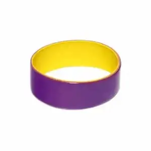 Pulseira de Silicone Larga com Camada Dupla
