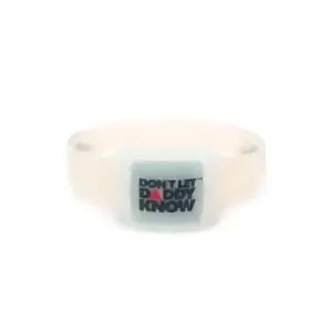 Pulseira em silicone com LED Ativada por Controle Remoto