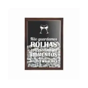 Quadro Porta-Rolha Personalizado