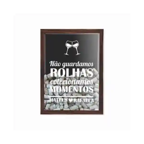 Quadro Porta-Rolha Personalizado