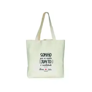 Sacola Personalizada Algodão Cru Ecobag Lembrancinha