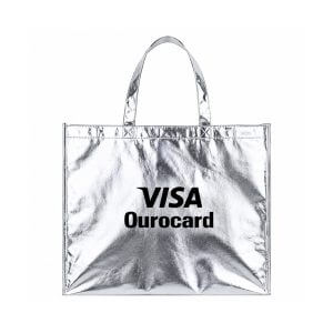 Sacola Tnt Metalizada Personalizado Prata