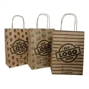 Sacolas Em Papel Personalizada