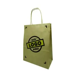 Sacolas de papel Personalizadas 22x30x12