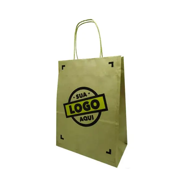 Sacolas de papel Personalizadas 22x30x12