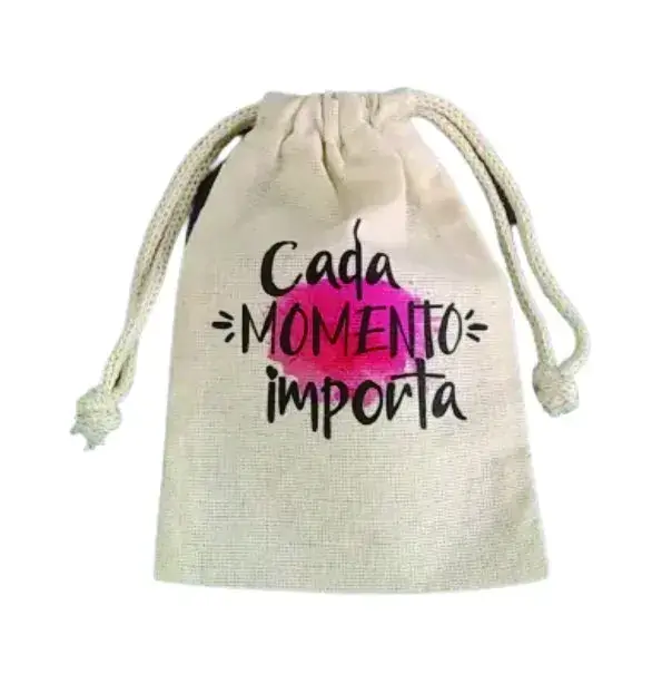 Saco Saquinho De Algodão Cru Personalizado