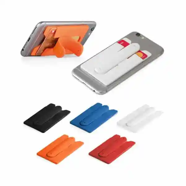 Suporte de Mesa para Celular Stand com Porta Cartão