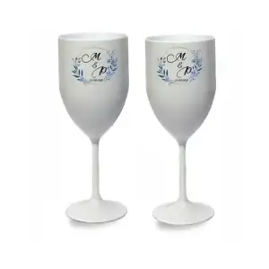 Taça De Acrílico Personalizada Para Casamento