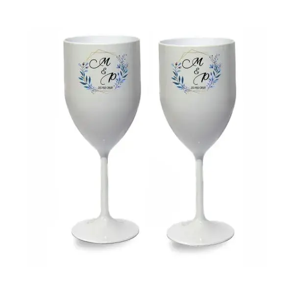 Taça De Acrílico Personalizada Para Casamento
