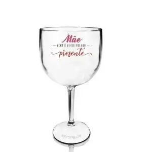 Taça de Acrílico Transparente Personalizada