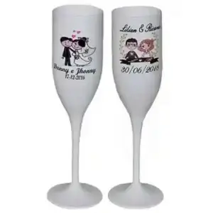 Taças de Acrílico Personalizadas Casamento