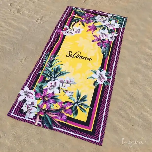 Toalha com Nome Personalizada de Praia