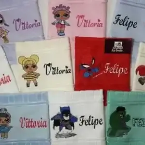 Toalha de Banho Infantil Personalizada Brinde