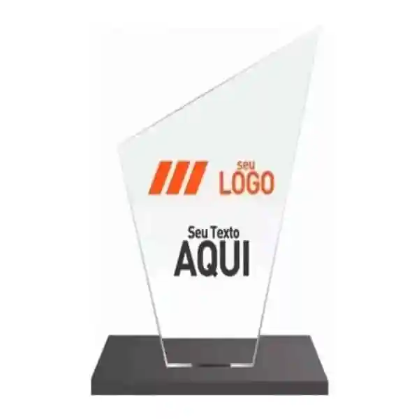 Troféu Personalizado Vidro