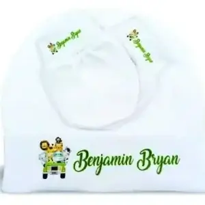 Touca para bebê personalizada