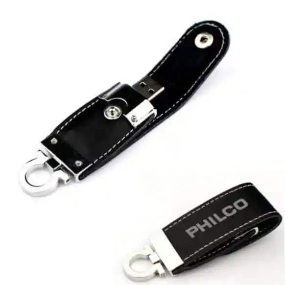Pen drive 8 gb em couro para brinde personalizado