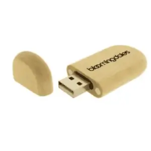 Pen drive 8gb em madeira personalizado