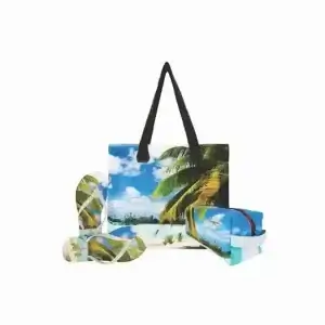 Kit Praia - Bolsa + Chinelo + Nécessaire