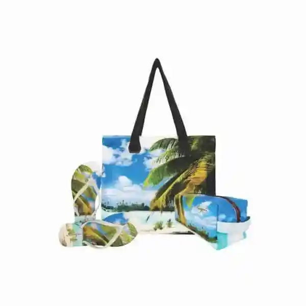 Kit Praia – Bolsa + Chinelo + Nécessaire