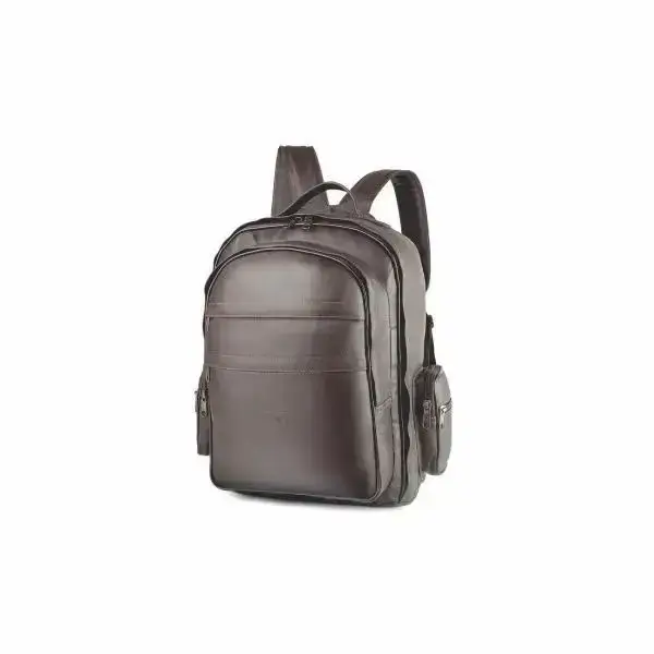 Mochila em Couro com Porta Cartão
