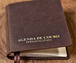 Agenda de Couro Personalizada