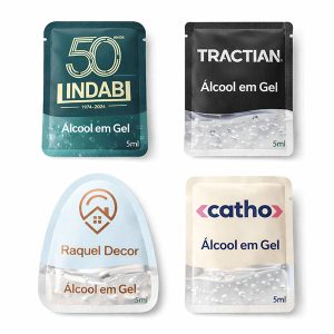 Sachê Personalizado Álcool em Gel