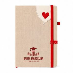 Agenda Mensal em Tecido Personalizada