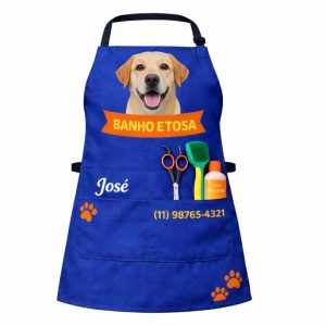 Avental Banho e Tosa Cachorro Personalizado