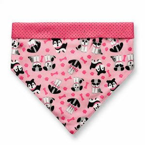 Bandana Dupla Face Puppy Rosa