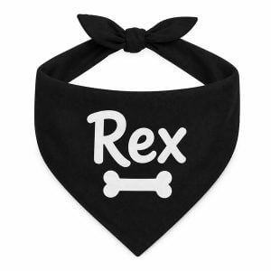 Bandana para Cachorro com Nome Bordado