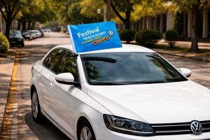 Bandeira para carro 3 - personalizado