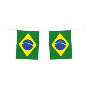 Bandeirinha Plástica Brasil Copa do Mundo