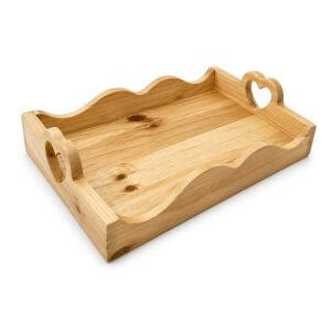 Bandeja Decorativa Aperitivo Madeira Pinus