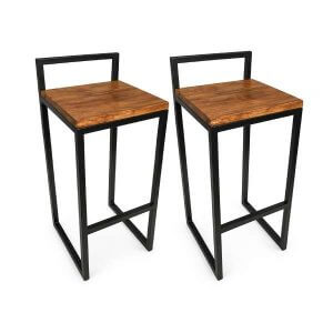 Banqueta Para Balcão Estilo Industrial 2 Peças Personalizado