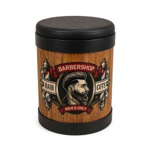 Banqueta Puff Banquinho Personalizado Barbearia