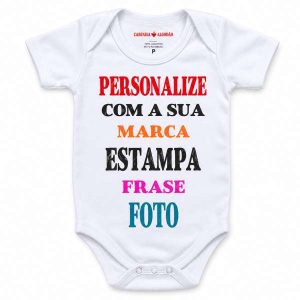 Body Personalizado com a Sua Estampa Frase