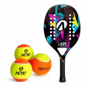 Bolinha de Beach Tennis e Raquete Personalizada