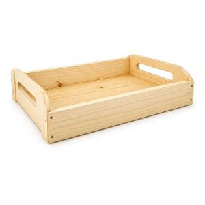 Cesta Bandeja Retangular Madeira