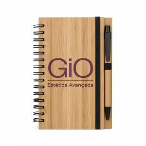 Mini Bloco Notas Bambu