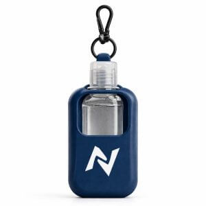 Porta Álcool Gel no Chaveiro