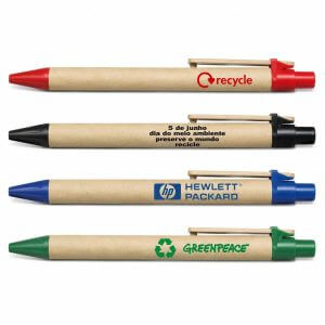 Caneta Ecológica Reciclável Personalizada