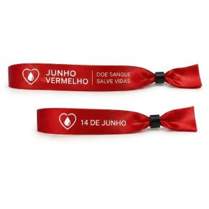 Pulseira de Cetim Junho Vermelho